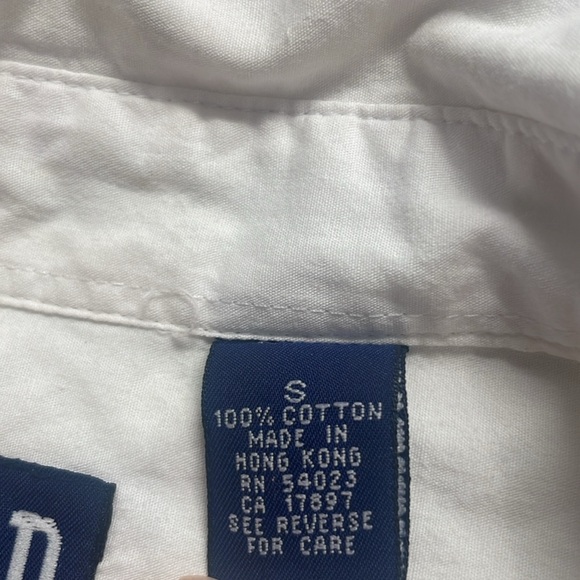 Gap long sleeve button-down shirt 100% cotton pocket collar women’s size S small - Picture 12 of 13